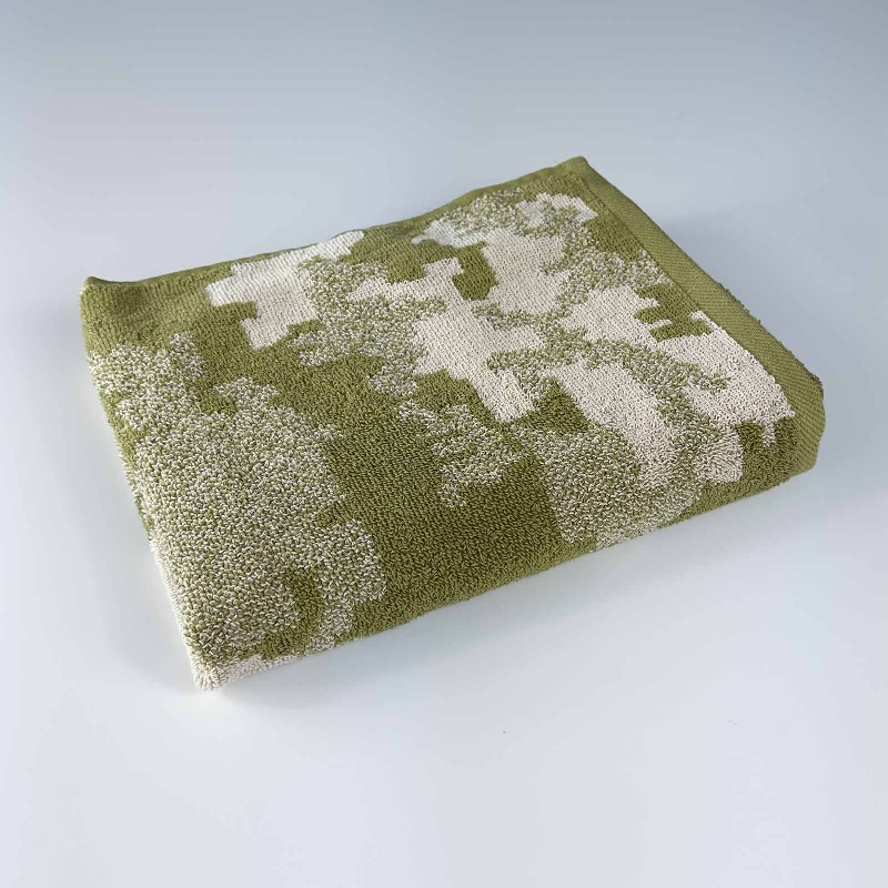 Рушник махровий для обличчя та рук GM Textile 50х90см Піксель Військовий 450г/м2 (Хакі)
